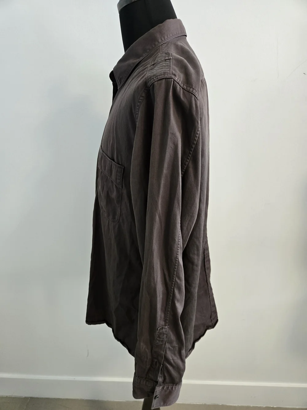 Gucci Chocolate Brown Casual Button Down Shirt 100% Cotton Size 46